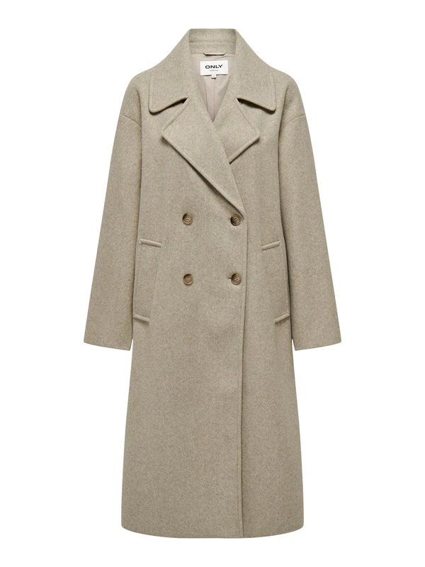 Bestseller A/S Women's ONLWEMBLEY L/S OVSIZE Coat TLR NOOS Coat, Weathered Teak/Detail:Melange, 36 - Image 1