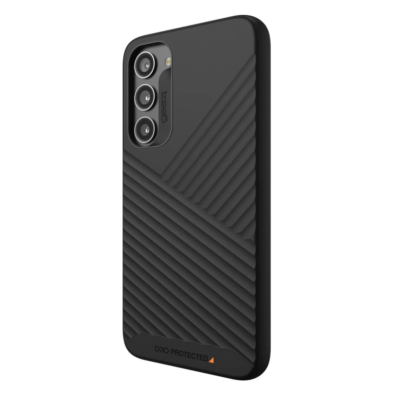 ZAGG Gear4 Denali D30 Protective Case for Samsung Galaxy S23,+, 6.6in, Slim, Enhanced Back Protection, Ultimate Impact, Textured Finish, Wireless Charging, (Black)