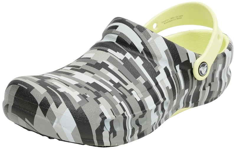 Bistro Graphic Clog Black Lime