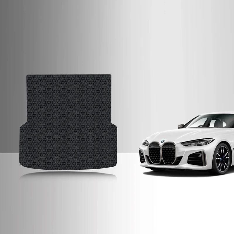 TOUGHPRO Cargo/Trunk Mats Accessories Compatible with BMW I4 eDrive35 eDrive40 M50 All Weather Heavy Duty (Made in USA) Black Rubber 2022 2023 2024
