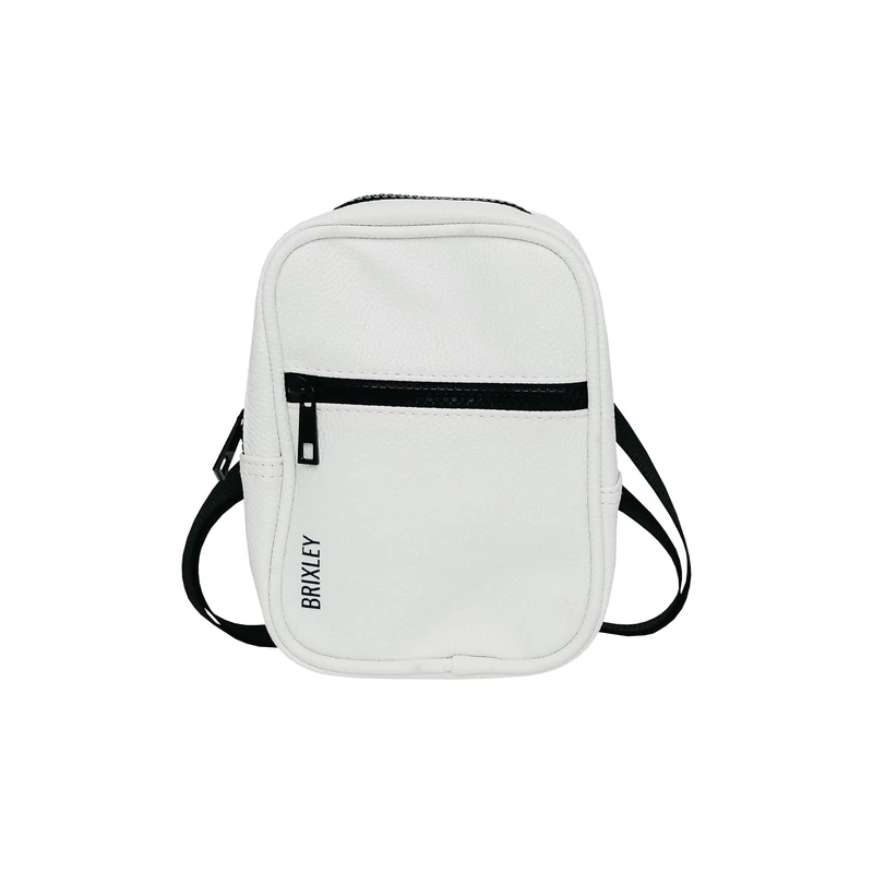 Brixley Crossbody Bag Sling Purse for Women Men Girls Travel, Multi Position Fanny Back Pack, White, M, Crossbody Bag