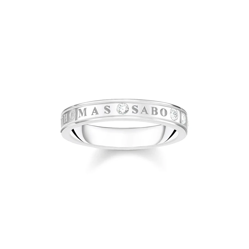 Thomas Sabo Women Ring with White Stones Silver 925 Sterling Silver TR2253-051-14
