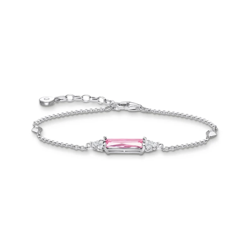 Thomas Sabo Bracelet with pink stones 925 Sterling Silver