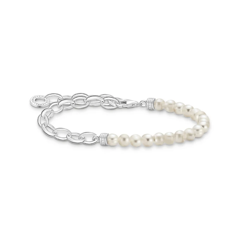 Thomas Sabo bracelet with pearls 925 sterling silver A2098-082-14-L19