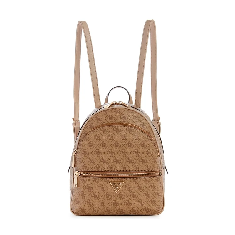 GUESS Women's Manhattan Large, Backpack, Latte Logo, One Size