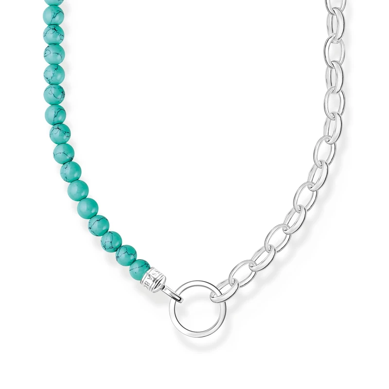 Thomas Sabo Necklace with Turquoise Pearls 925 Sterling Silver