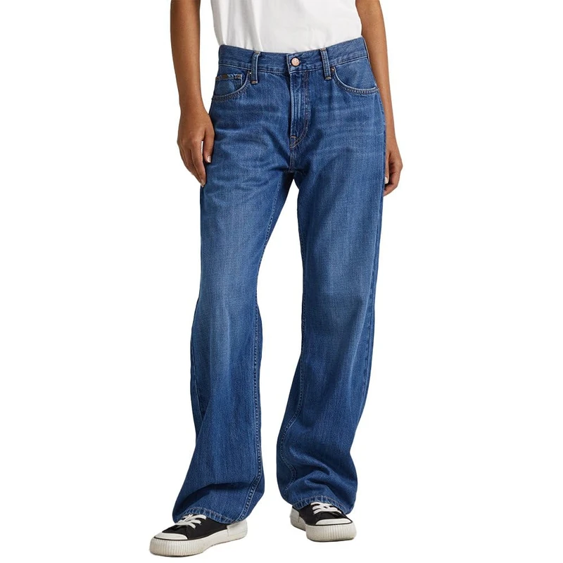 Pepe Jeans Women's Nicky Noughties, Blue (Denim), 29W / 30L - Image 1