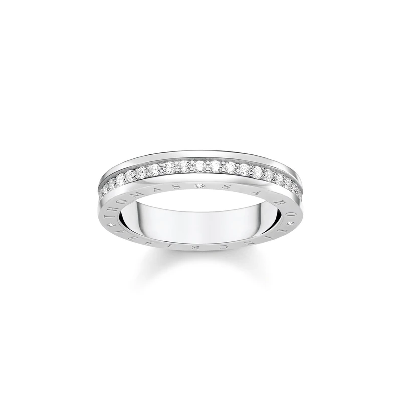 Thomas Sabo Women Ring with White Stones Silver 925 Sterling Silver TR2254-051-14