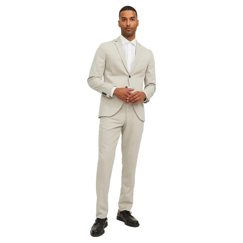 JACK & JONES Men's Jprfranco Suit Noos Suit, Pure Cashmere/fit: Super Slim fit, 40