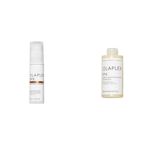 OLAPLEX No.9 Protective Hair Serum, 90 ml (Pack of 1) & No.4 Bond Maintenance Shampoo, 250 ml (Pack of 1)
