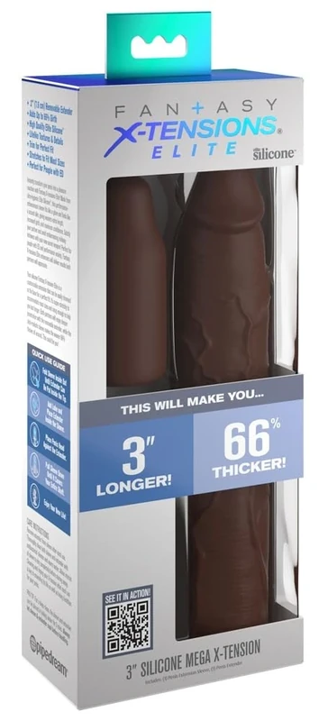 Fantasy X-Tensions Elite Penis Sleeve Hautfarben Dunkel 22.9
