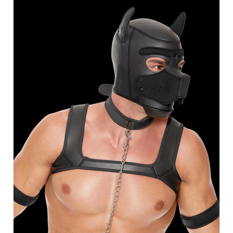 Ouch! Men's Erotic Accessories-OU714 Black S/M
