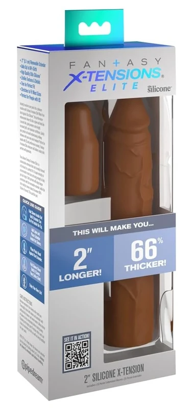 Pipedream Fantasy X-tensions Elite 2" Silicone X-Tension Tan 51 mm