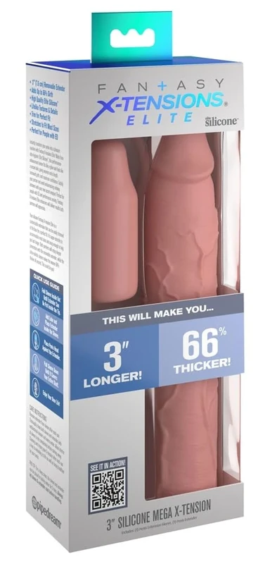 Fantasy X-Tensions Elite Penis Sleeve Hautfarben Hell 22.9