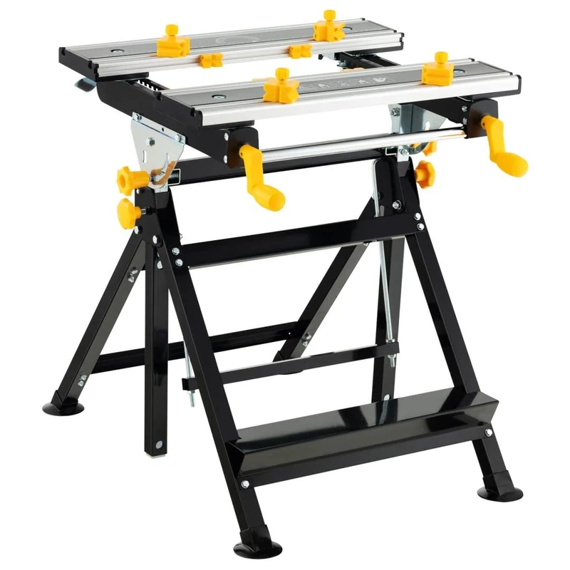 GiantexUK Folding Workbench (Black + Yellow)