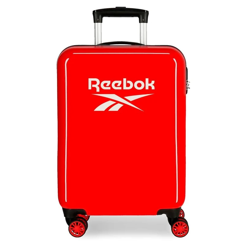 Reebok Maveryck Cabin Bag, Red, 38 x 55 x 20 cm, Hard ABS, Side Combination Lock, 34 L, 2.86 kg, 4 Double Wheels, Hand Luggage