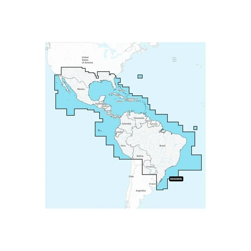 Navionics Unisex Adult NN-779 NPSA004L-MEXICO Caribbean to Brazil SA004L-PLATINUM +, Multicoloured, Standard