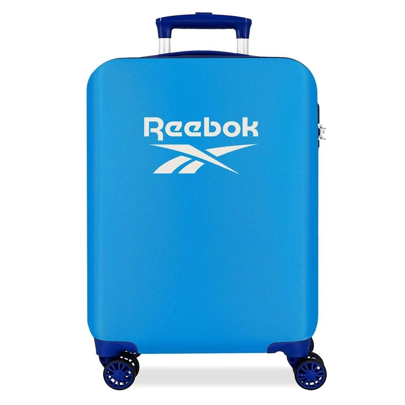 Reebok Maveryck Cabin Bag, Blue, 38 x 55 x 20 cm, Hard ABS, Side Combination Lock, 34 L, 2.86 kg, 4 Double Wheels, Hand Luggage
