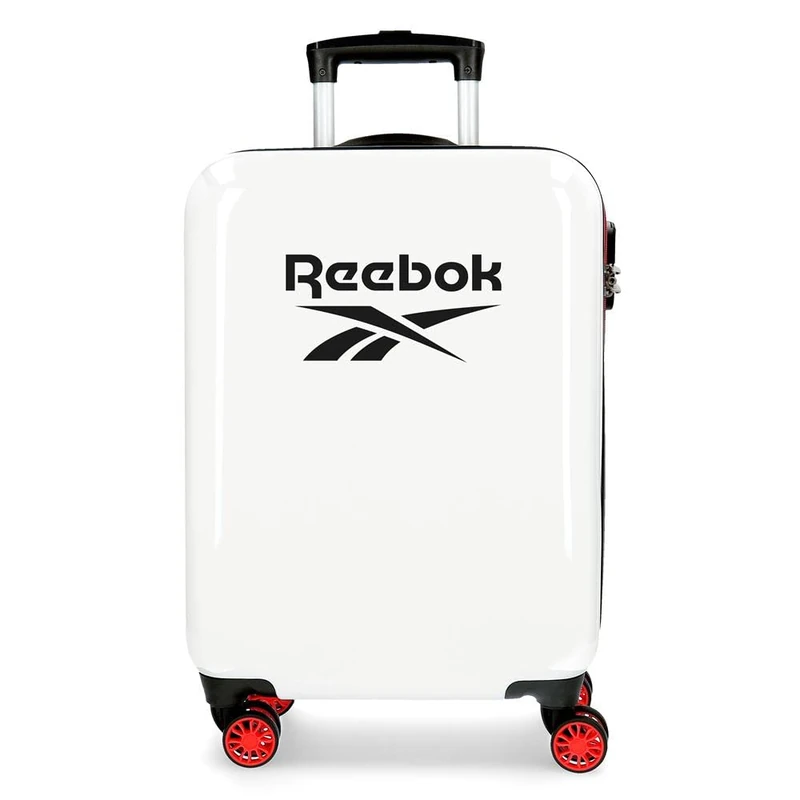 Reebok Maveryck Cabin Bag, Red, 38 x 55 x 20 cm, Hard ABS, Side Combination Lock, 34 L, 2.86 kg, 4 Double Wheels, Hand Luggage