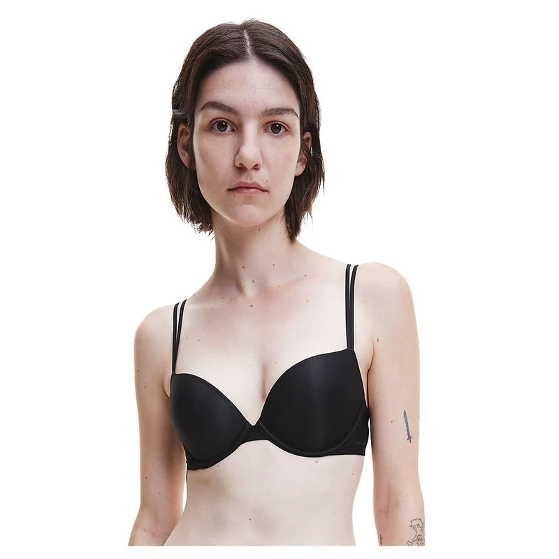 Calvin Klein Women Push-up Bra with Underwire, Black (Black), 36C