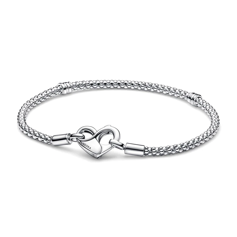 PANDORA Moments Studded Chain Bracelet, Size 16, With Gift Box