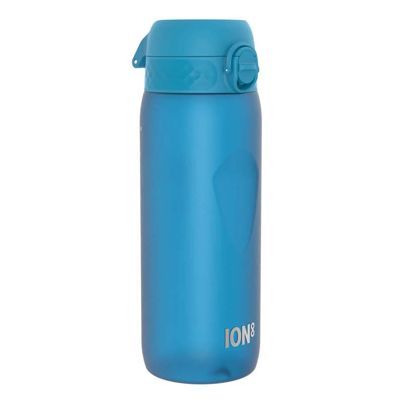 Ion8 Sports Water Bottle, 750 ml/24 oz, Leak Proof, Easy to Open, Secure Lock, Dishwasher Safe, BPA Free, Flip Cover, Carry Handle, Soft Touch Contoured Grip, Easy Clean, Odour Free, Blue