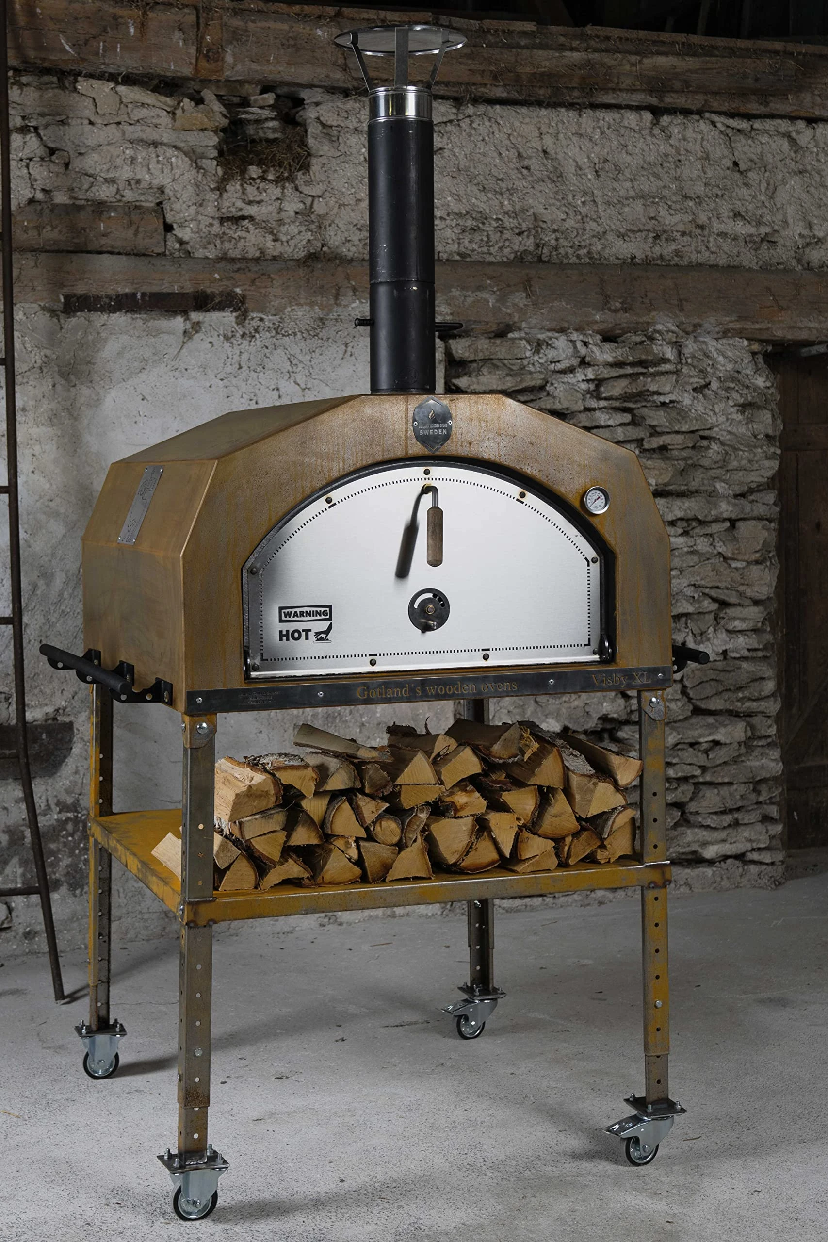 Wood Burning Oven, Pizza Oven, Outdoor Kitchen Oven, Pizza Oven, Wood Oven, Outdoor Oven (Corten Rust)