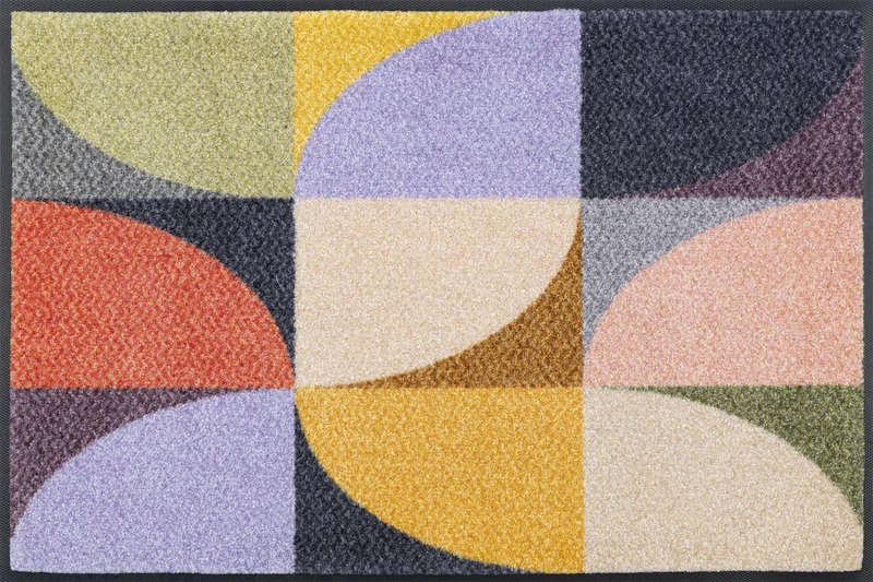 wash+dry Colour Moments Door Mat, 50 x 75 cm, Washable for Indoor and Outdoor Use
