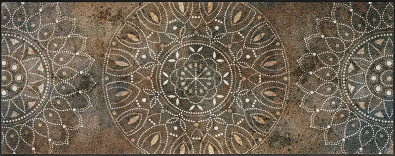 Wash+Dry Madhana Doormat, 75 x 190 cm, Washable for Indoor and Outdoor Use, Colourful