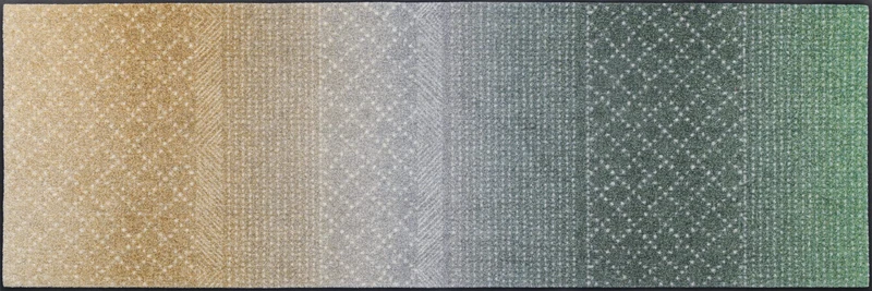 Wash+Dry Doormat Green Desert 60 x 180 cm Washable for Indoor and Outdoor Use