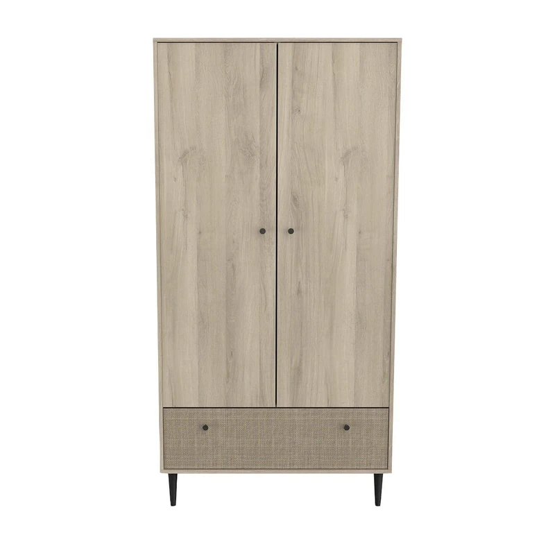 Demeyere Wardrobe, Engineered Wood, Brown, 90,7 x 50 x 181,1 cm