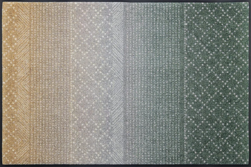 wash+dry Doormat Green Desert 75 x 120 cm Washable for Indoor and Outdoor Use