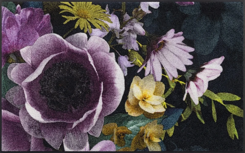 Wash+Dry Anemone Door Mat 75 x 120 cm Washable for Indoor and Outdoor Use