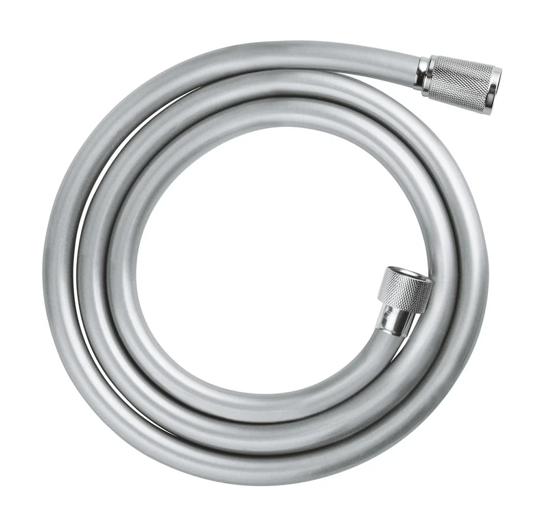 GROHE VitalioFlex Comfort TwistStop - Smooth Shower Hose 1.5 m, (Tensile Strength 50 kg, Pressure Resistance Up to 5 Bar, Heat Resistance 70°C, Universal Connection G 1/2'' x 1/2''), Chrome, 28743002