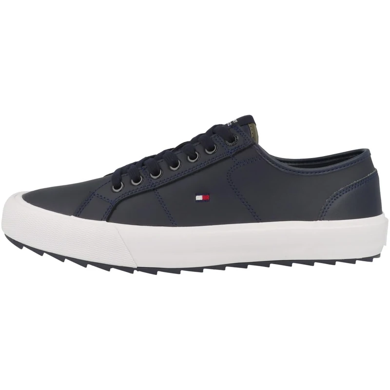 Tommy Hilfiger Men Cleated Trainers Shoes Vulcanised, Blue (Desert Sky), 10.5 UK