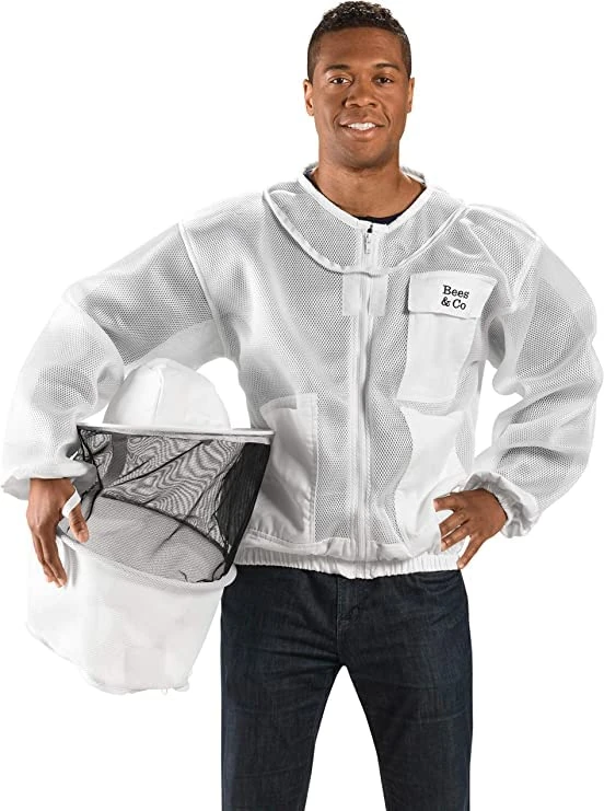 Bees & Co K83 Ultralight Beekeeper Jacket With Round Veil