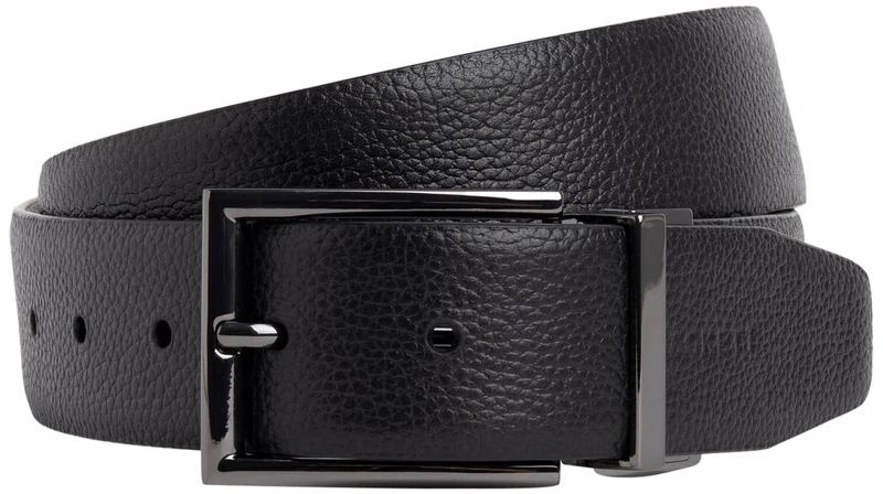 Hackett London Men's REVERSIBLE BELT, Black (Blk/Brown), 28