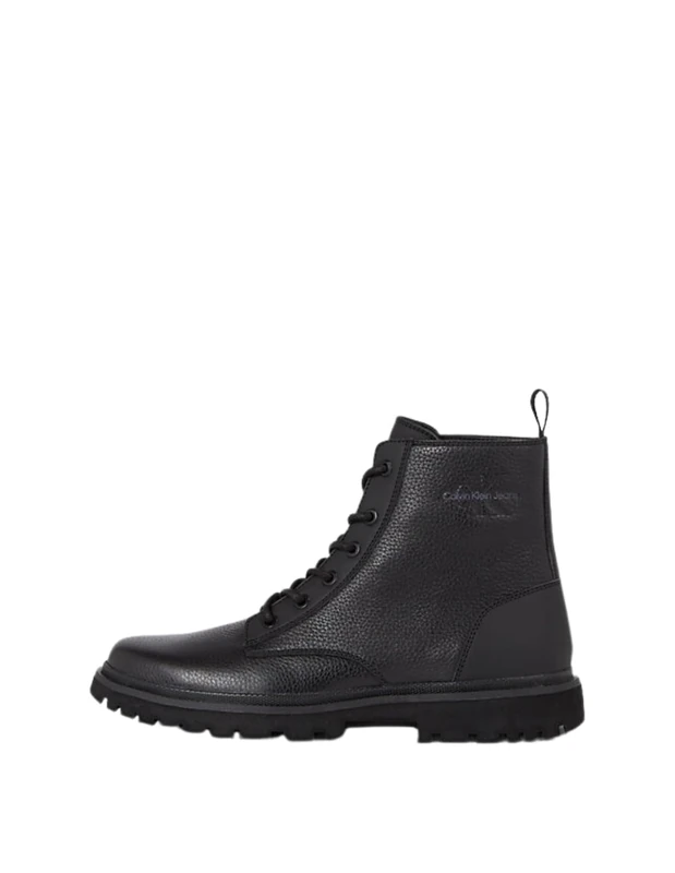 Calvin Klein Classic Cupsole Laceup Low LTH, Black, 10
