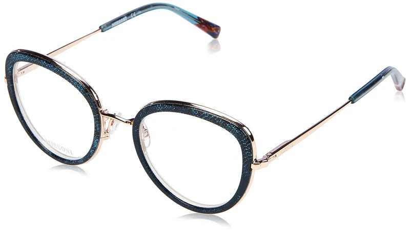 Missoni Mis 0043 ZI9/22 TEAL Eyewear Women's Metal, Standard, 50