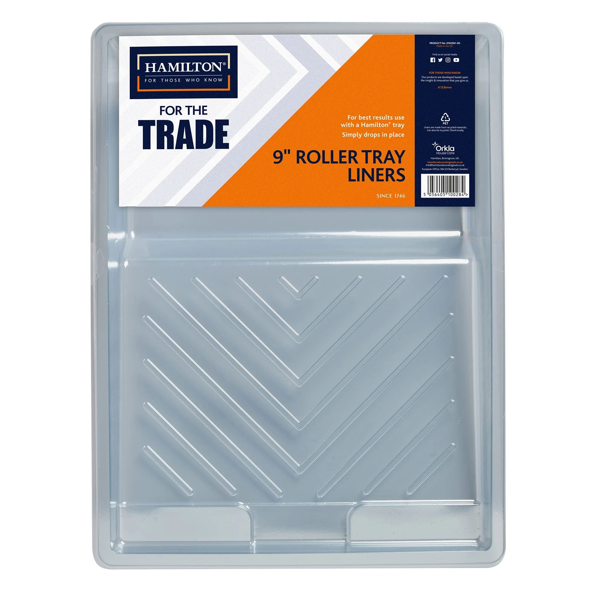Hamilton for The Trade Paint Roller Tray Liners 9", Pack of 5