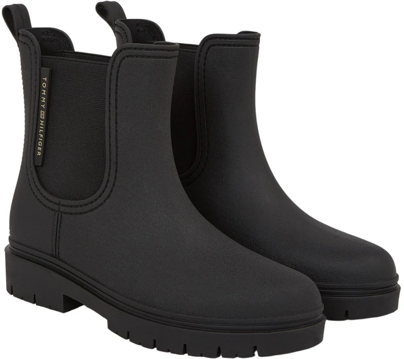 Tommy Hilfiger Women Essential Rainbootie Half-Length, Black (Black), 4 UK - Image 1