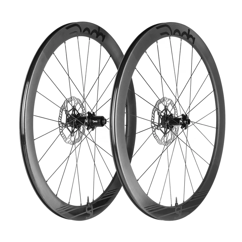 Deda Elementi SL4 DB Carbon Wheelset, Campagnolo N3W Freehub, Polish On Black (PoB)