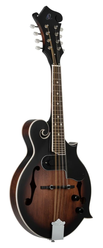 Ortega Guitars F-Style Mandolin Electro-Acoustic – F-Holes – Americana Series – Spruce / Maple, Brown (RMFE30-WB)