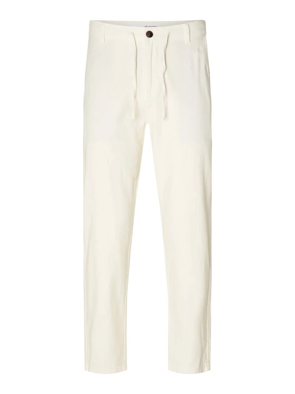 SELECTED HOMME Men's Chino Trousers, Cloud Dancer, L