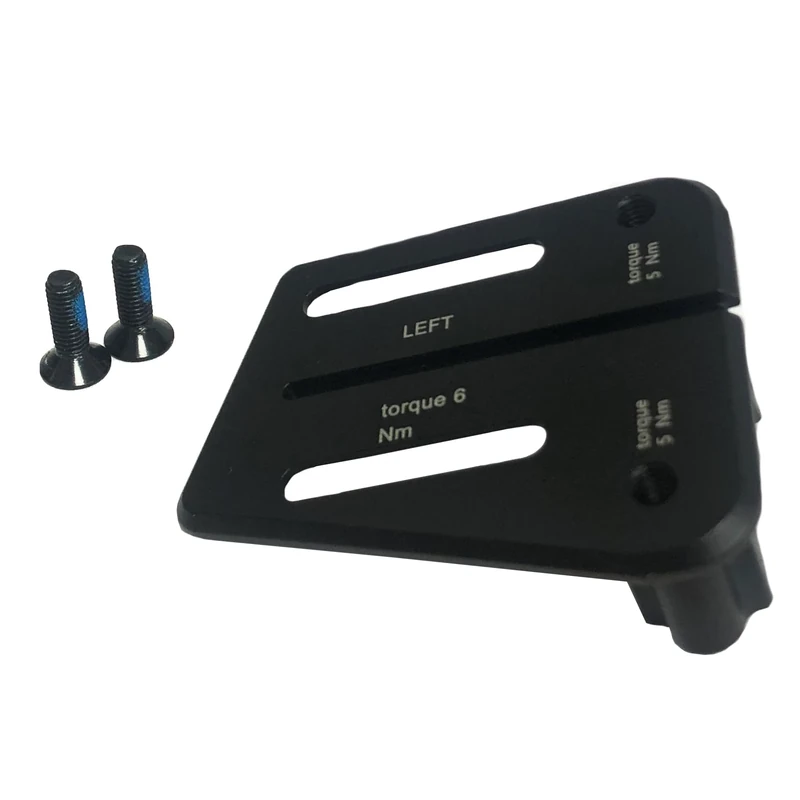 Deda Elementi Jet One Bridge Left Hand Including M4x12mm Bolts, One Size, Black - Image 1