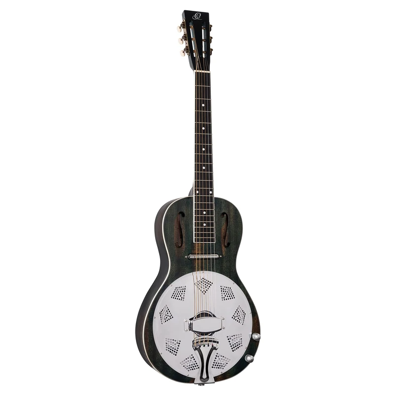 Ortega Guitars Resonator Guitar Electro-Acoustic – Lipstick Pickup – Americana Series – Mahogany, Multicolour (RRG30E-DD)