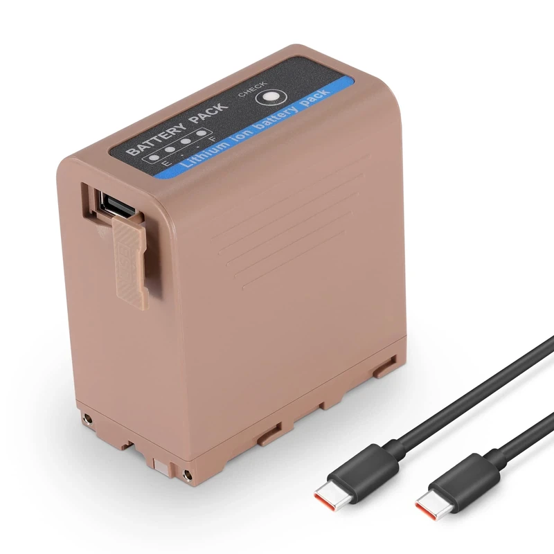 NEEWER NP-F970 Replacement Battery 7800mAh, Rechargeable Battery Compatible with Sony NP-F550 750 950 970 FX3 FX30 A7 Canon R5 Nikon Z8 Camera, Fast Charging USB-C PD 20W for Monitor LED Light,TP-F970