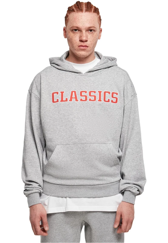 Urban Classics Men's Classics College Hoody Hooded Sweatshirt, Grey,