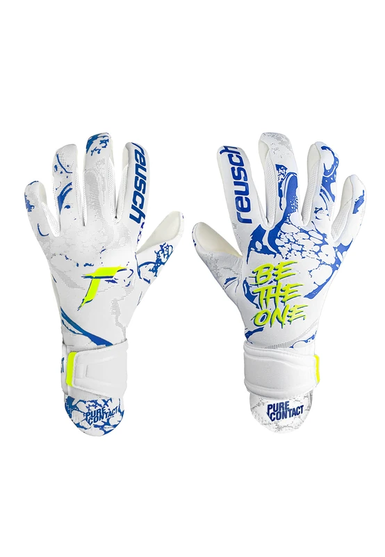 Reusch Pure Contact Silver Junior Goalkeeper Gloves with Very Good Grip and Inseam Cut, 5.5