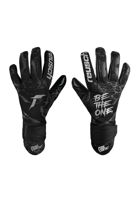 Reusch Pure Contact Infinity Goalkeeper Gloves with Very Good Grip and Inseam Cut, 9.5
